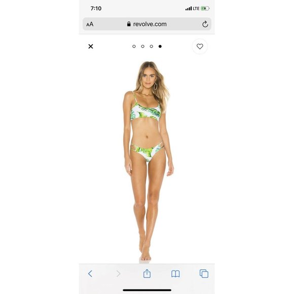 Lovers + Friends Chicago Top in Jungle Palms S NWT - Picture 4 of 7